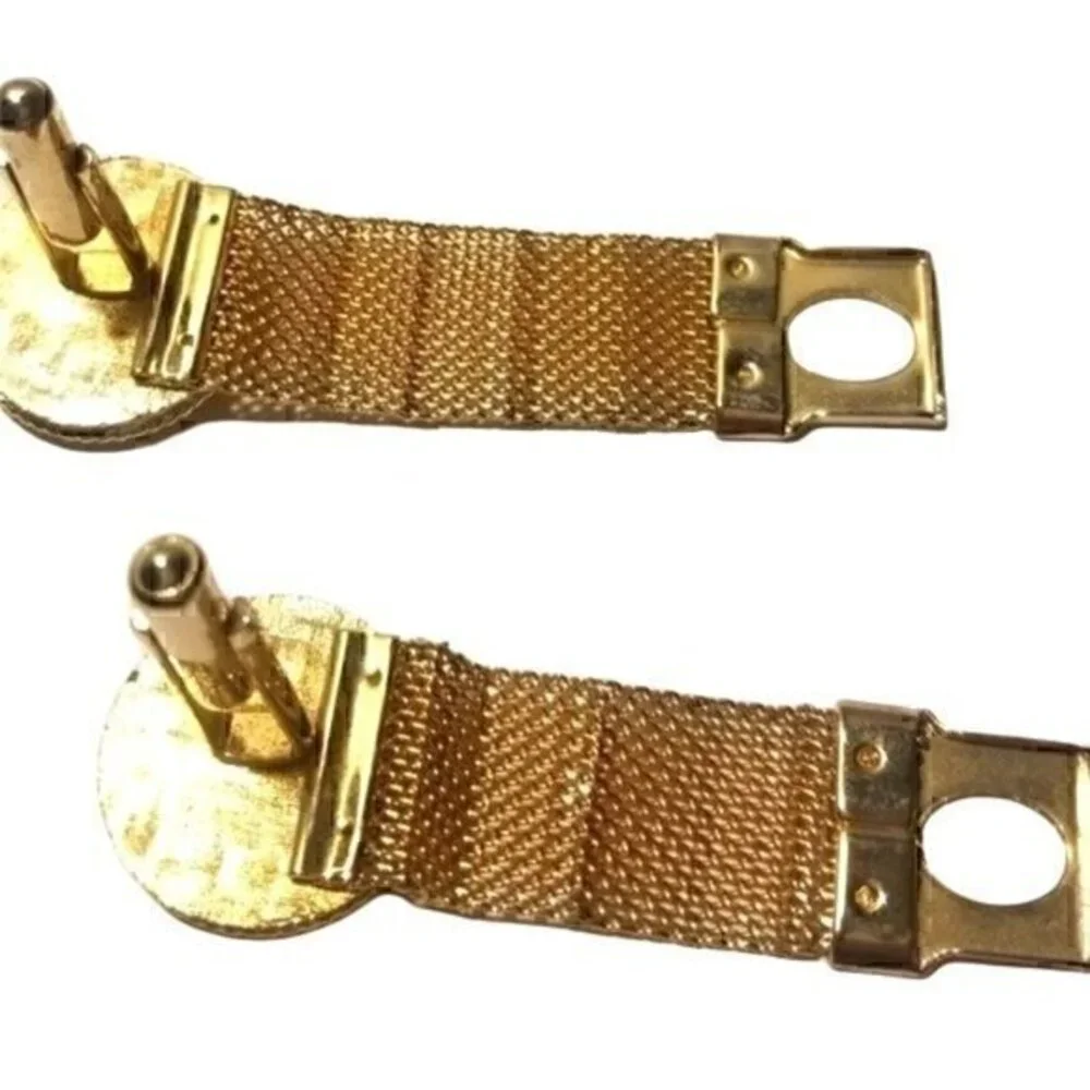 Vintage Hickok Gold Polka Dot Cufflinks